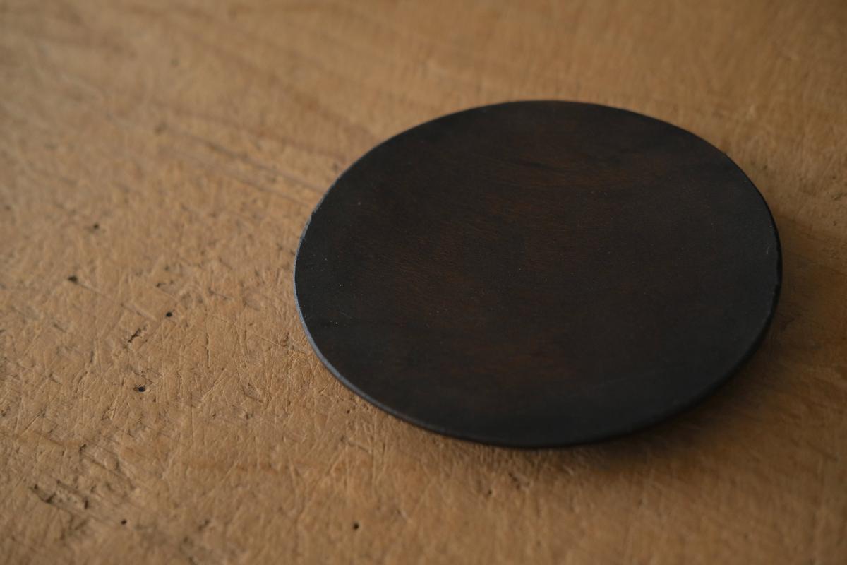 徒爾 丸小皿4寸 サクラ・鉄媒染蜜蝋