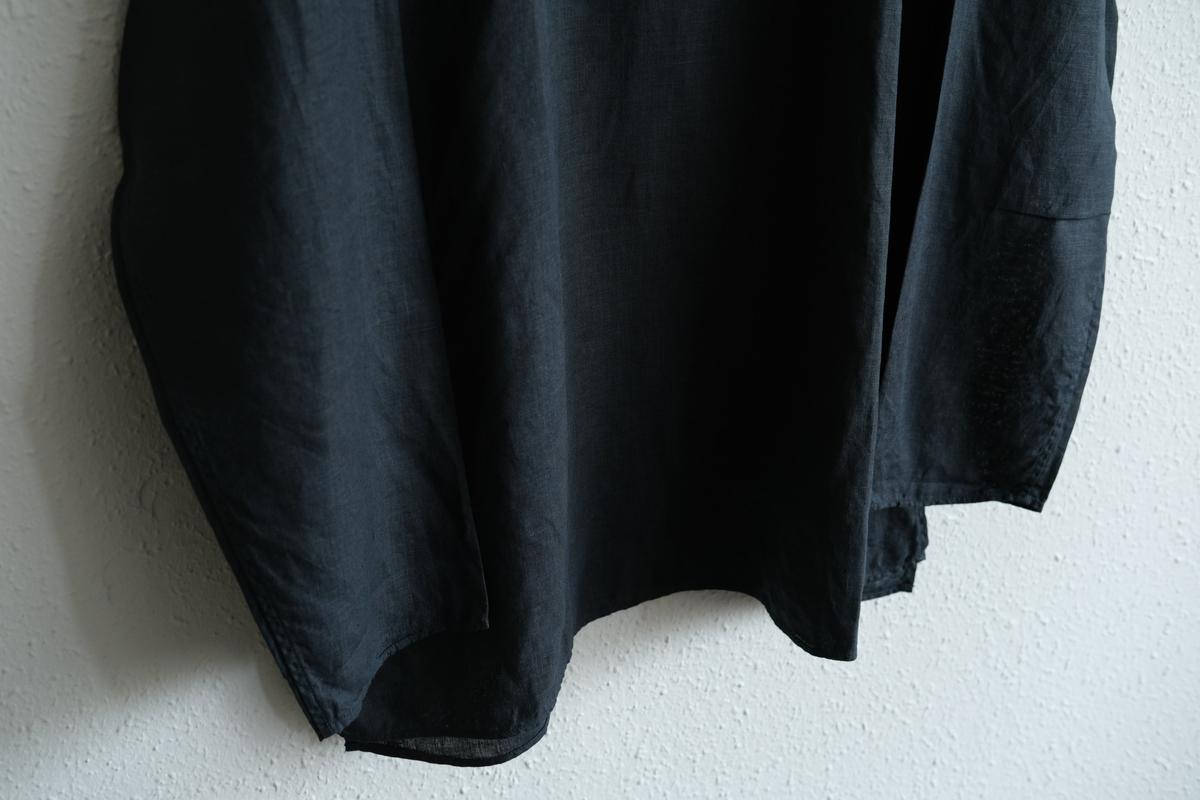 MITTAN / 大麻長袖プルオーバー 墨黒 SH-126 / unisex