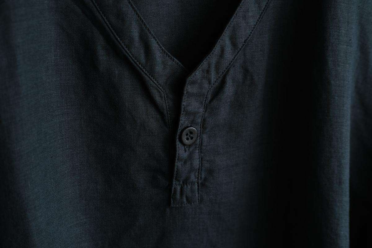 MITTAN / 大麻長袖プルオーバー 墨黒 SH-126 / unisex