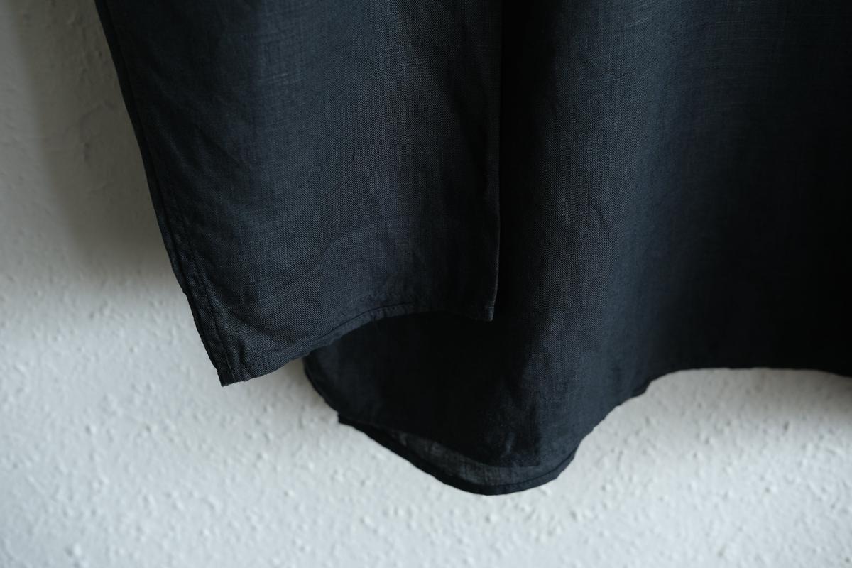 MITTAN / 大麻長袖プルオーバー 墨黒 SH-126 / unisex