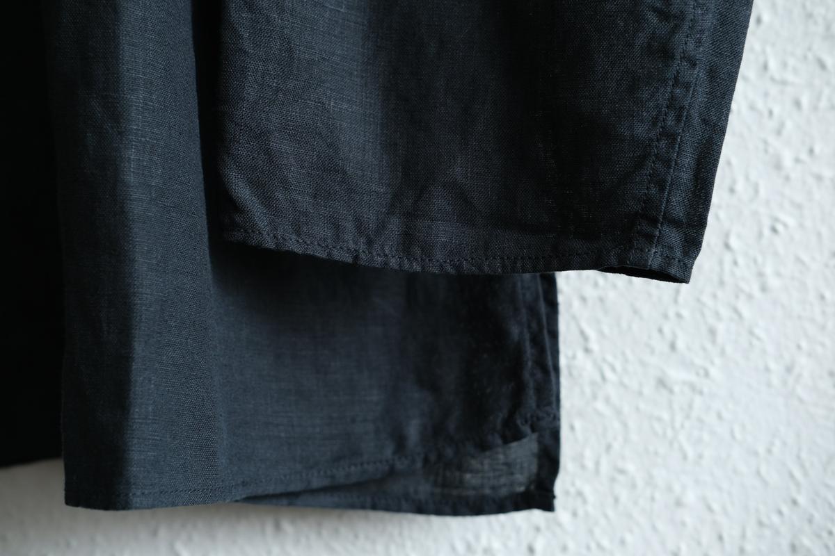 MITTAN / 大麻長袖プルオーバー 墨黒 SH-126 / unisex