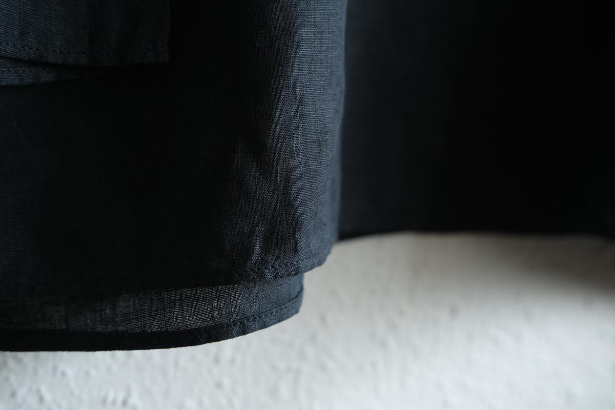 MITTAN / 大麻長袖プルオーバー 墨黒 SH-126 / unisex