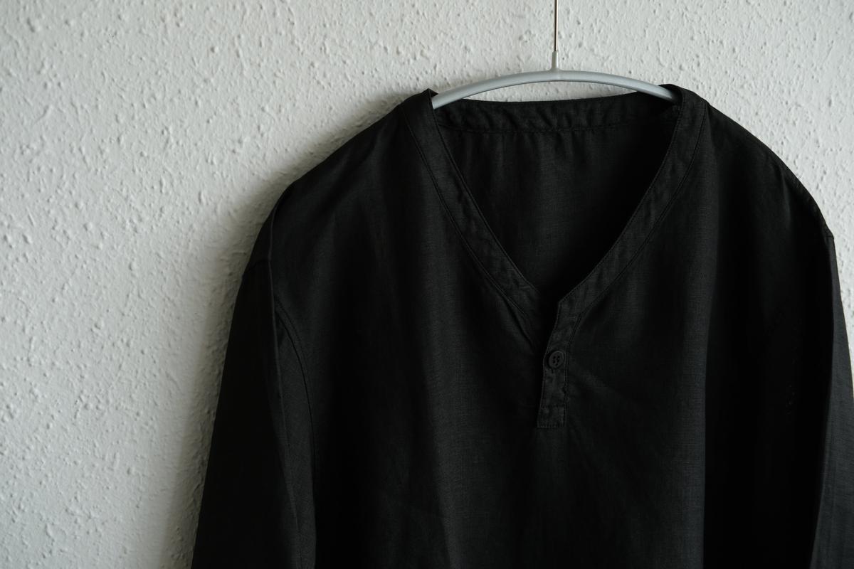 MITTAN / 大麻長袖プルオーバー 黒 SH-126 / unisex