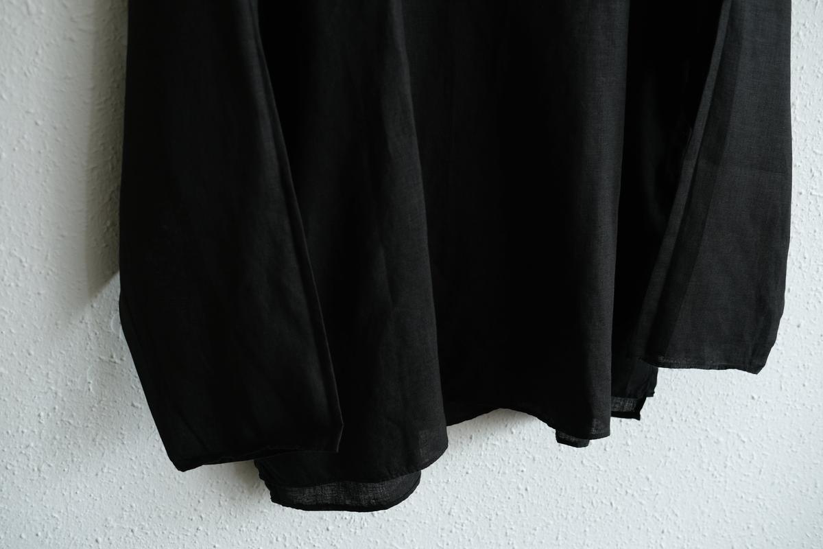 MITTAN / 大麻長袖プルオーバー 黒 SH-126 / unisex