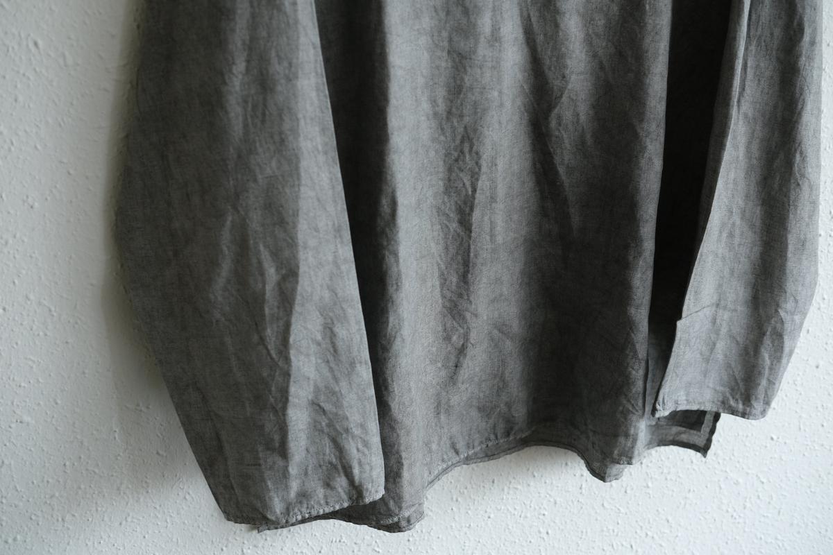 MITTAN / 大麻長袖プルオーバー 松煙 SH-126B / unisex