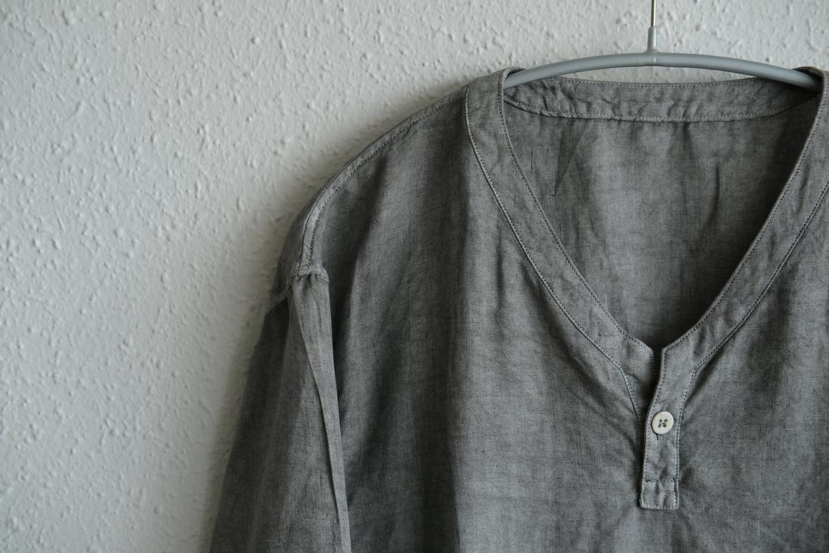 MITTAN / 大麻長袖プルオーバー 松煙 SH-126B / unisex