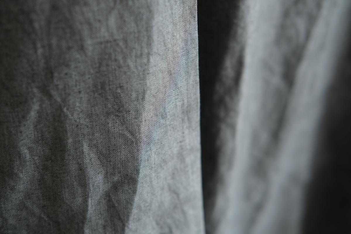 MITTAN / 大麻長袖プルオーバー 松煙 SH-126B / unisex