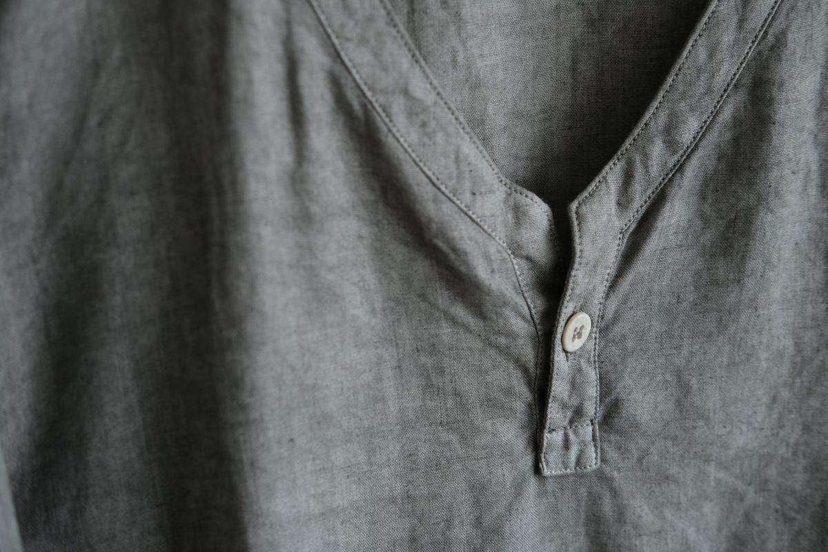 MITTAN / 大麻長袖プルオーバー 松煙 SH-126B / unisex