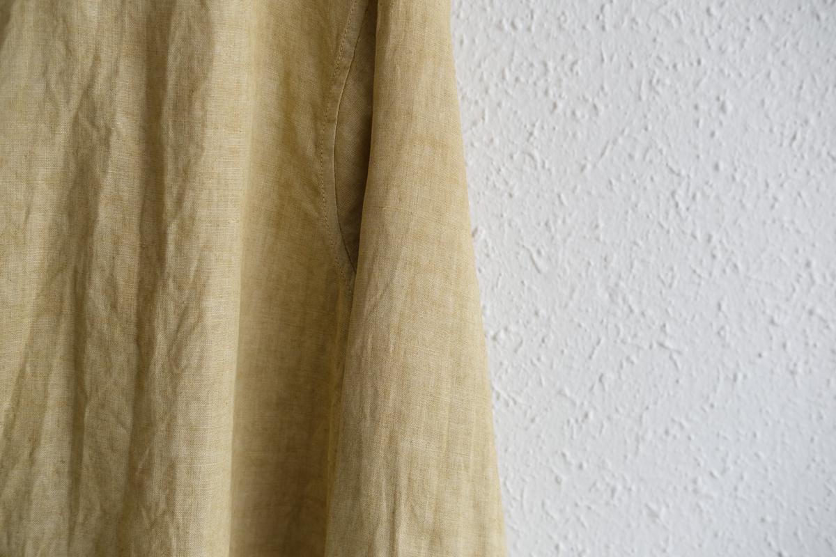 MITTAN / 大麻シャツ ベンガラ黄 SH-132B / unisex