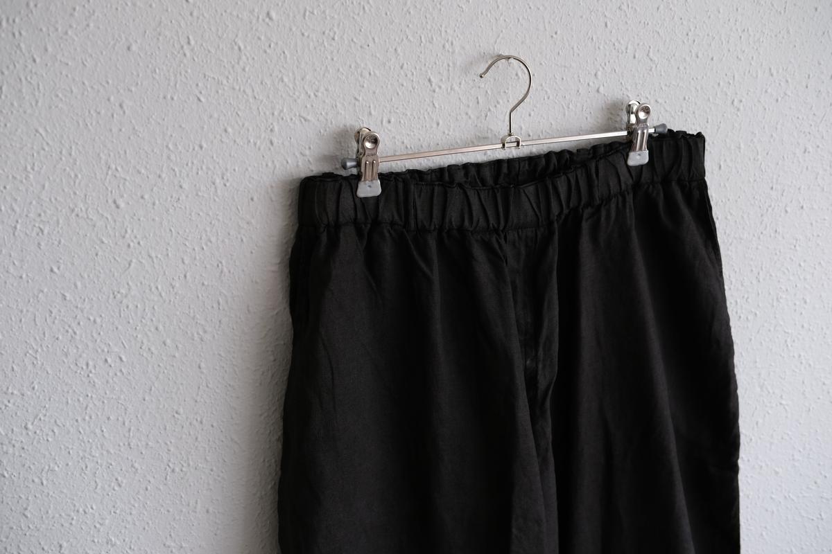 MITTAN / 大麻ワイドパンツ 柿渋×墨 PT-119DC / unisex