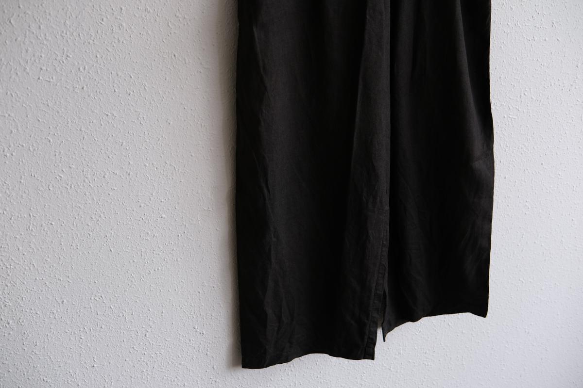 MITTAN / 大麻ワイドパンツ 柿渋×墨 PT-119DC / unisex