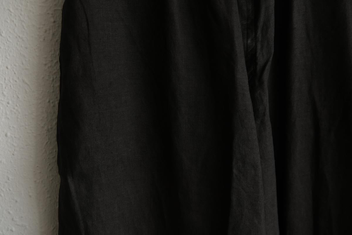 MITTAN / 大麻ワイドパンツ 柿渋×墨 PT-119DC / unisex