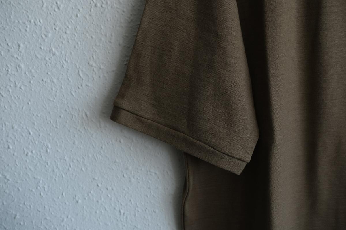 MITTAN / スーパー120’sウールスムース半袖 茶 T-34 / unisex