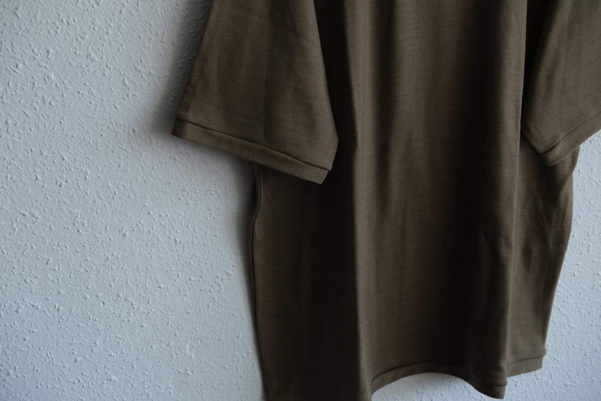MITTAN / スーパー120’sウールスムース半袖 茶 T-34 / unisex