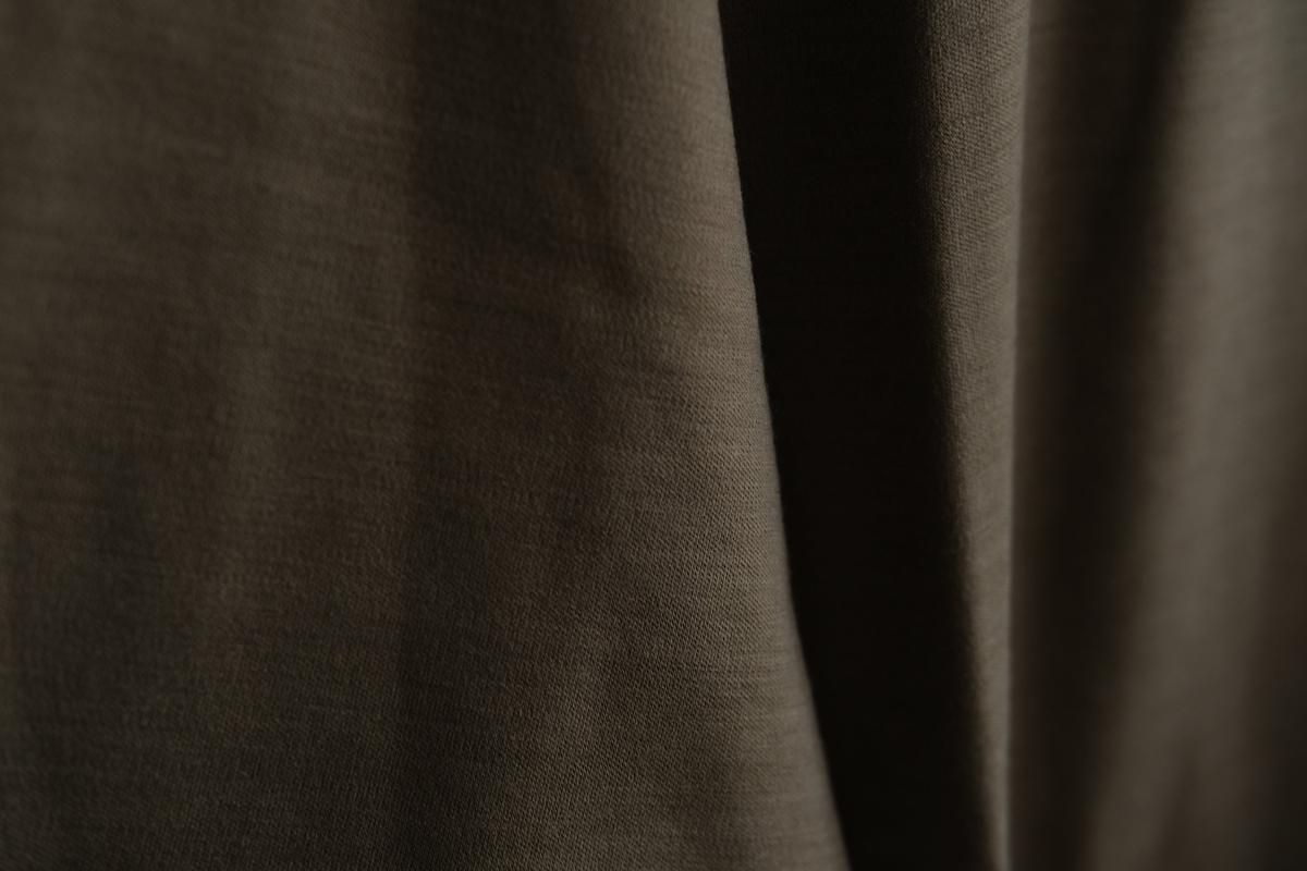 MITTAN / スーパー120’sウールスムース半袖 茶 T-34 / unisex