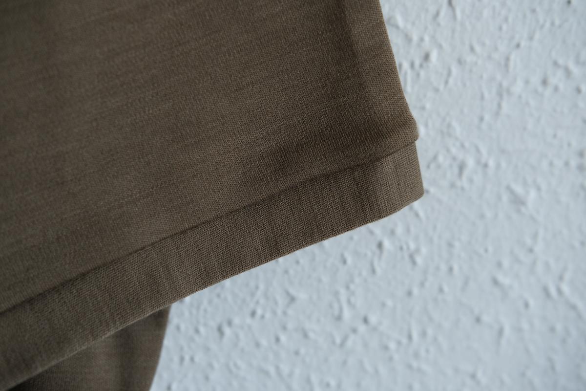 MITTAN / スーパー120’sウールスムース半袖 茶 T-34 / unisex