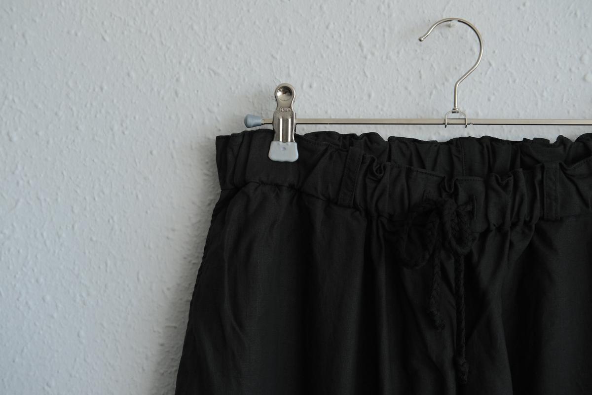 MITTAN / 大麻パンツ 高密度 黒 PT-145 / unisex