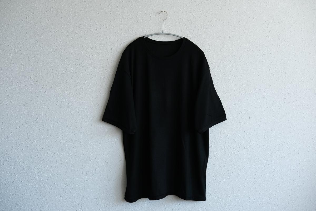 MITTAN / スーパー120’sウールスムース半袖 黒 T-34 / unisex