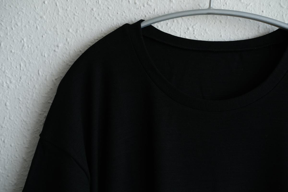 MITTAN / スーパー120’sウールスムース半袖 黒 T-34 / unisex