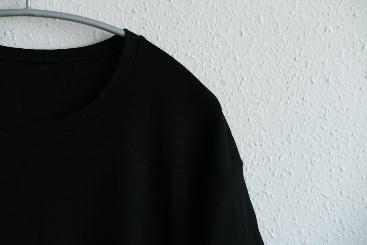 MITTAN / スーパー120’sウールスムース半袖 黒 T-34 / unisex