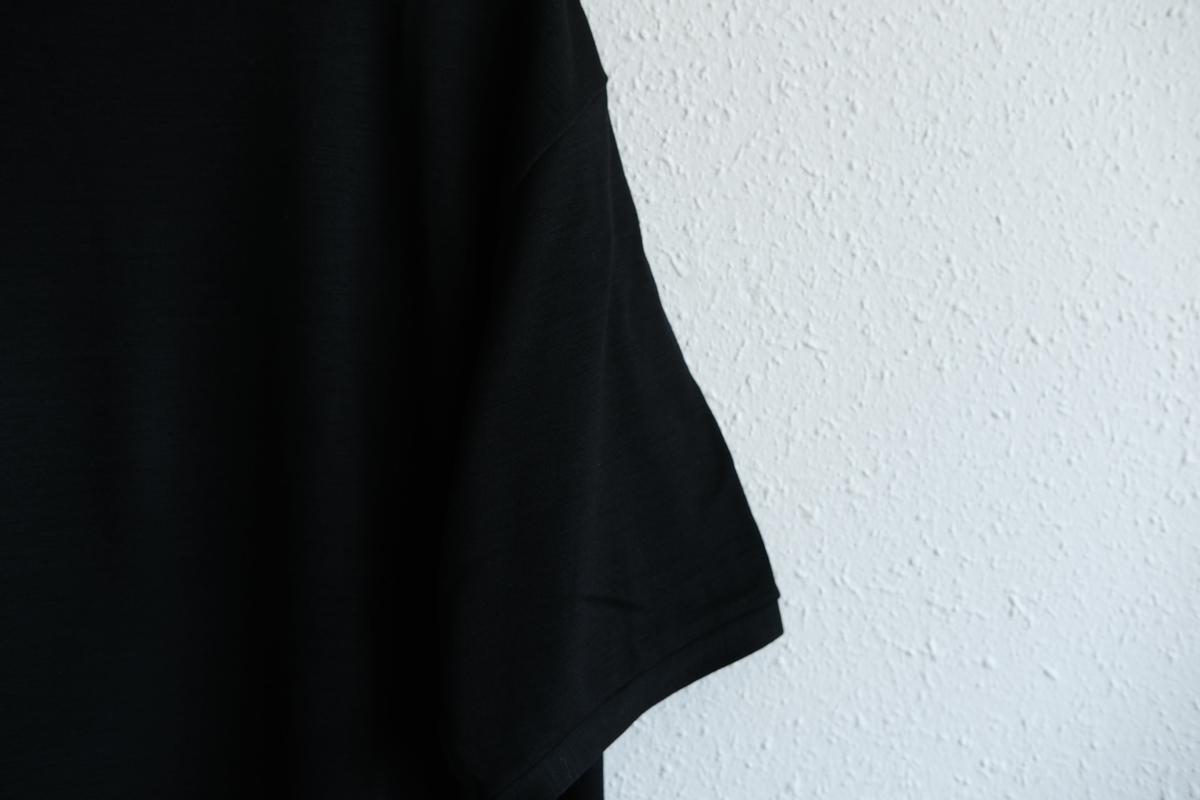 MITTAN / スーパー120’sウールスムース半袖 黒 T-34 / unisex