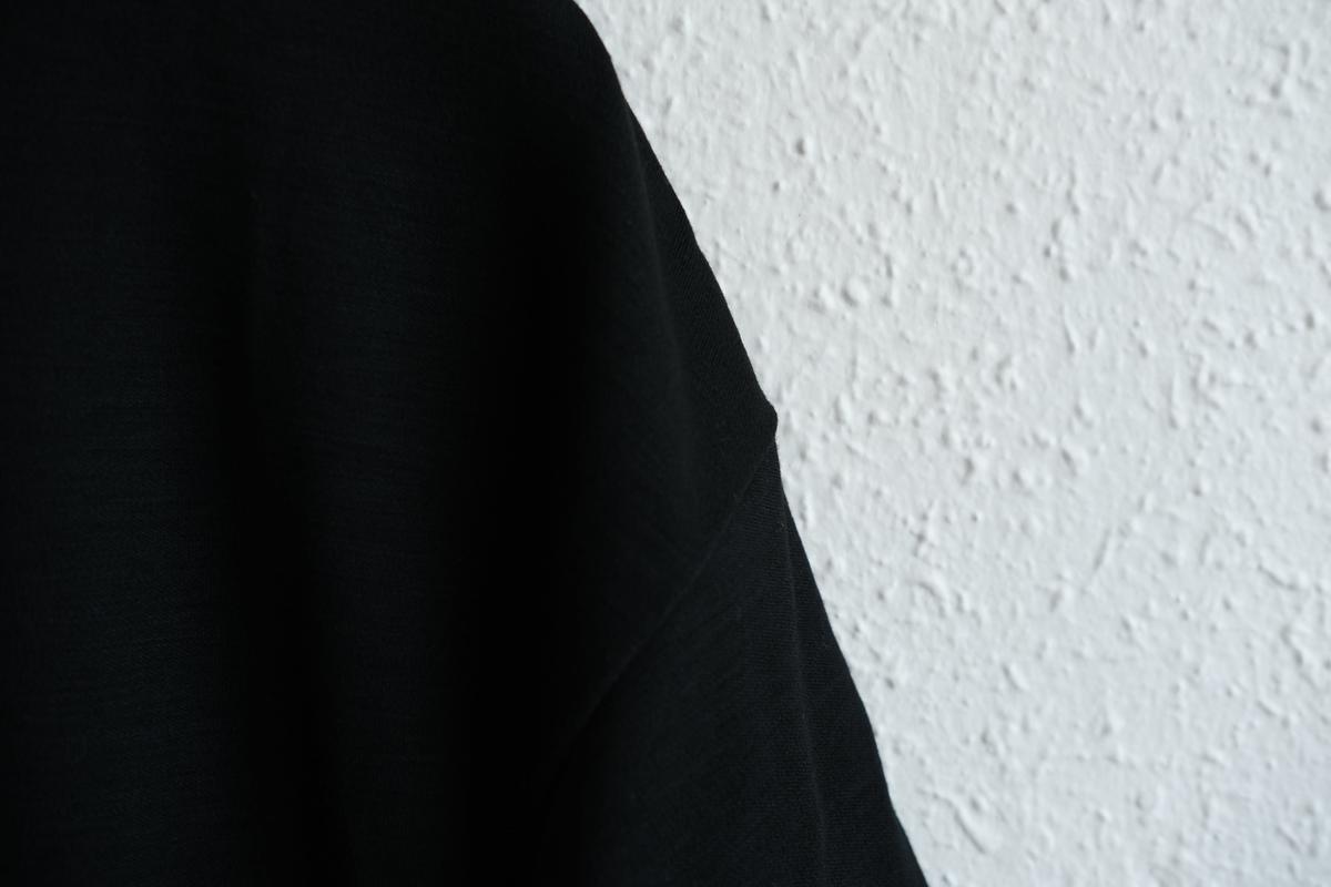 MITTAN / スーパー120’sウールスムース半袖 黒 T-34 / unisex