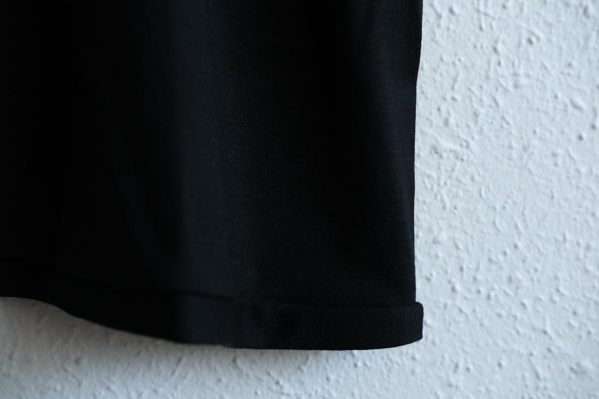 MITTAN / スーパー120’sウールスムース半袖 黒 T-34 / unisex