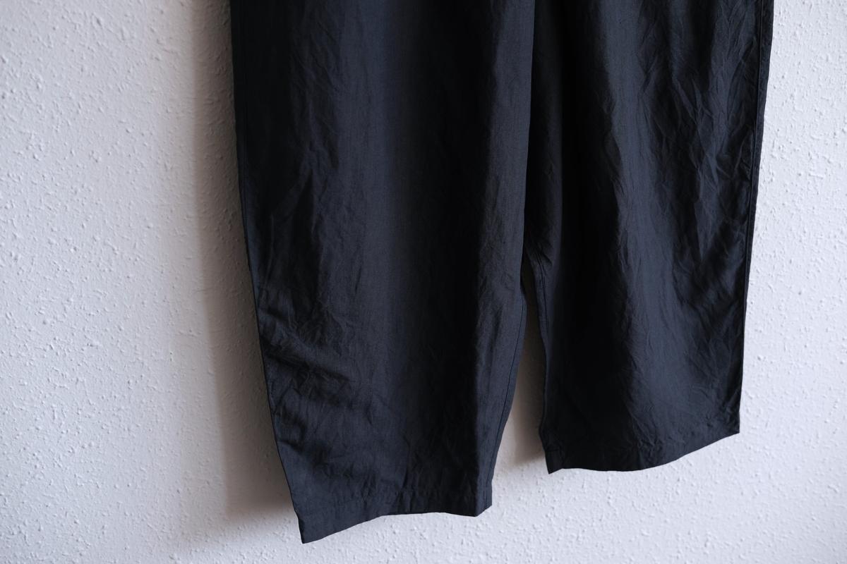 MITTAN / 大麻パンツ 高密度 墨黒 PT-145 / unisex