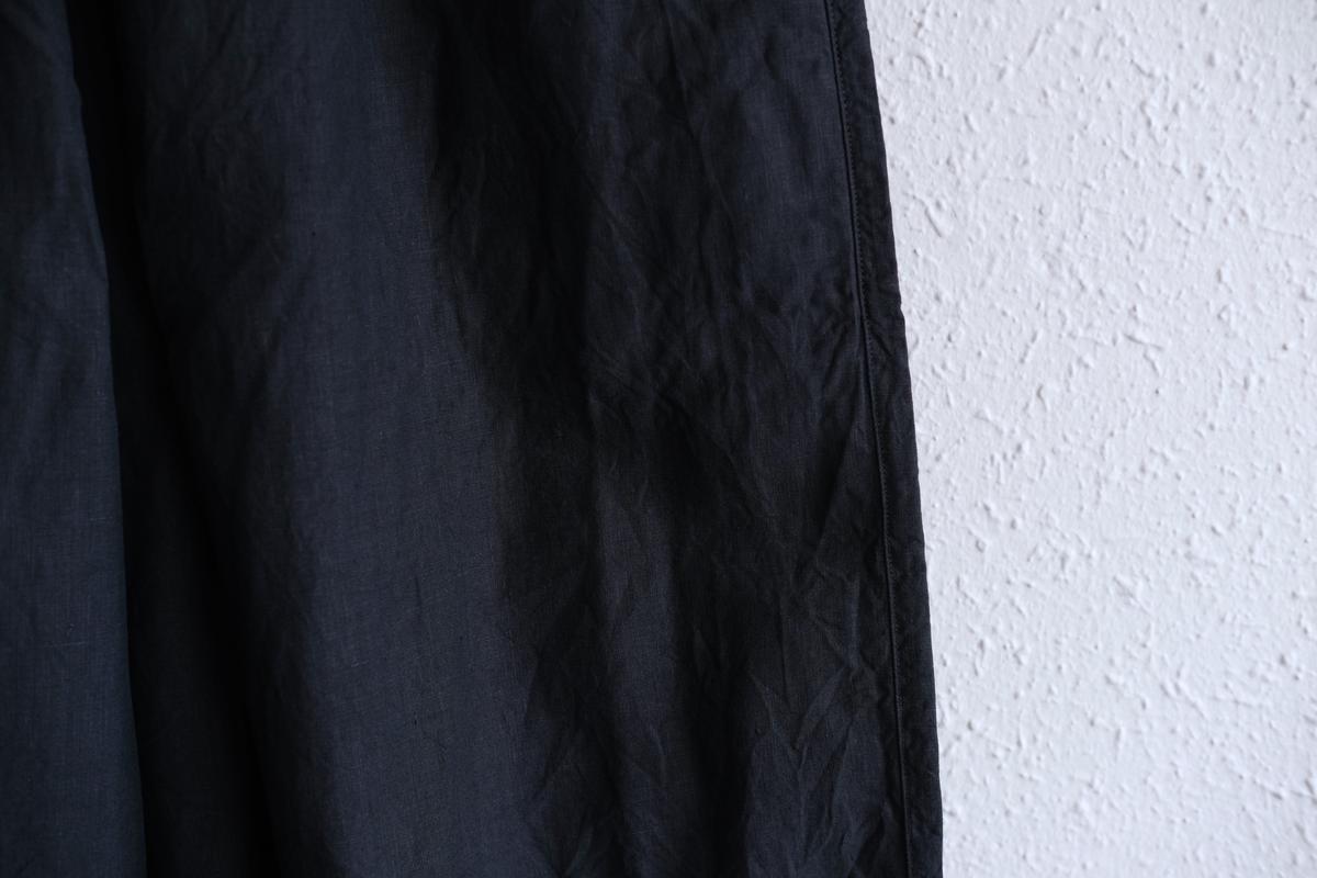 MITTAN / 大麻パンツ 高密度 墨黒 PT-145 / unisex