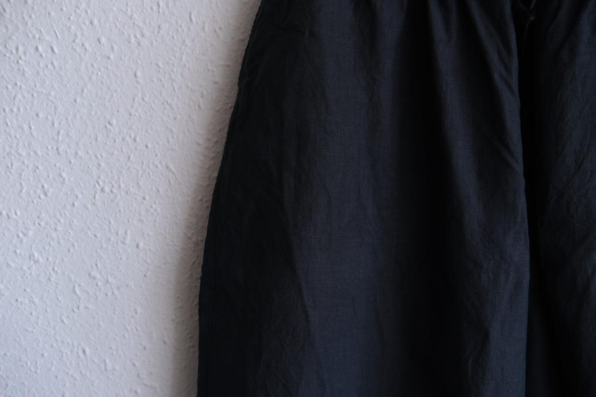 MITTAN / 大麻パンツ 高密度 墨黒 PT-145 / unisex