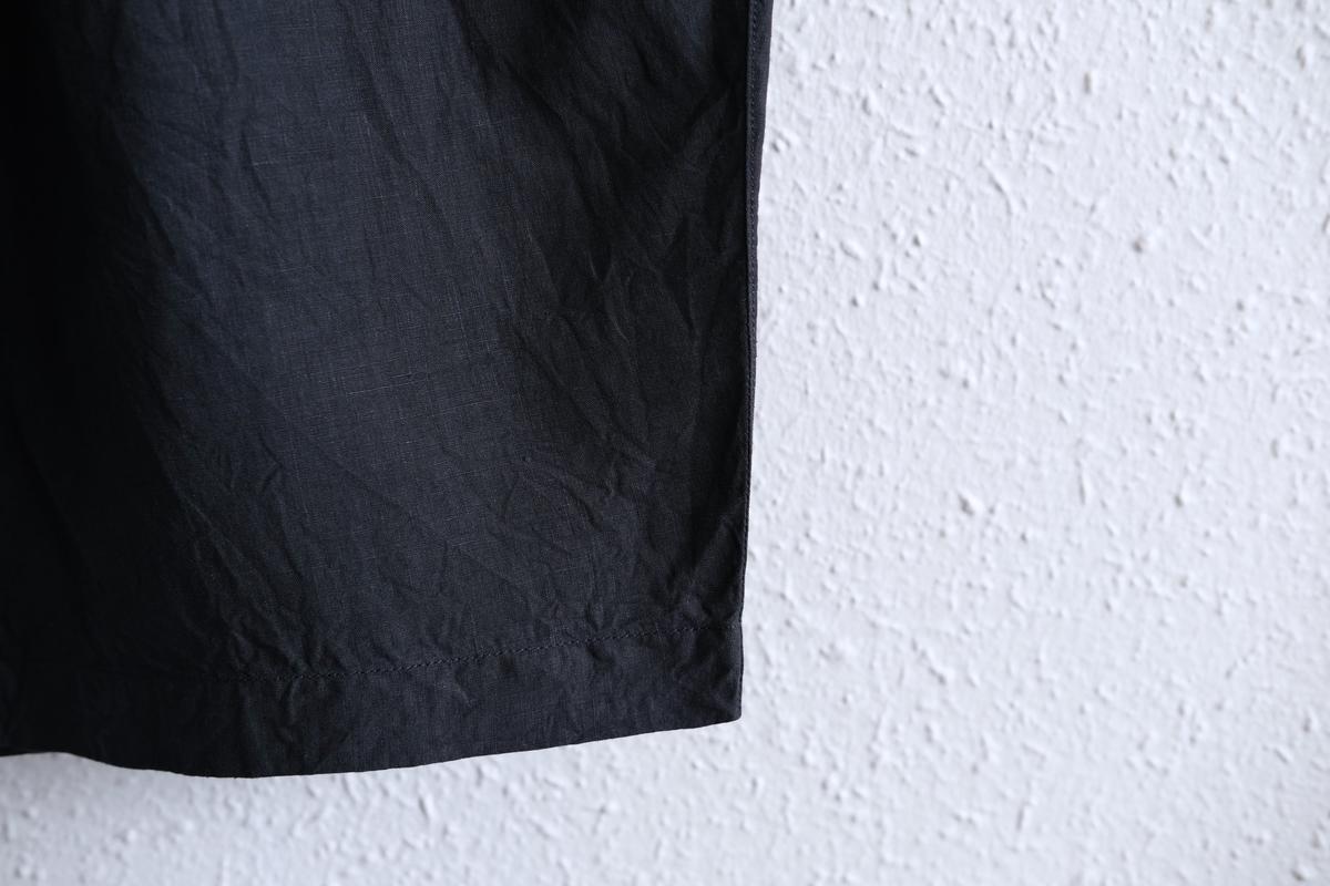 MITTAN / 大麻パンツ 高密度 墨黒 PT-145 / unisex