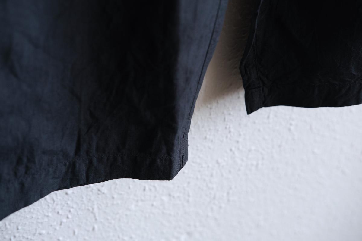 MITTAN / 大麻パンツ 高密度 墨黒 PT-145 / unisex