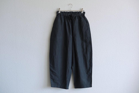 MITTAN / 大麻パンツ 高密度 墨黒 PT-145 / unisex