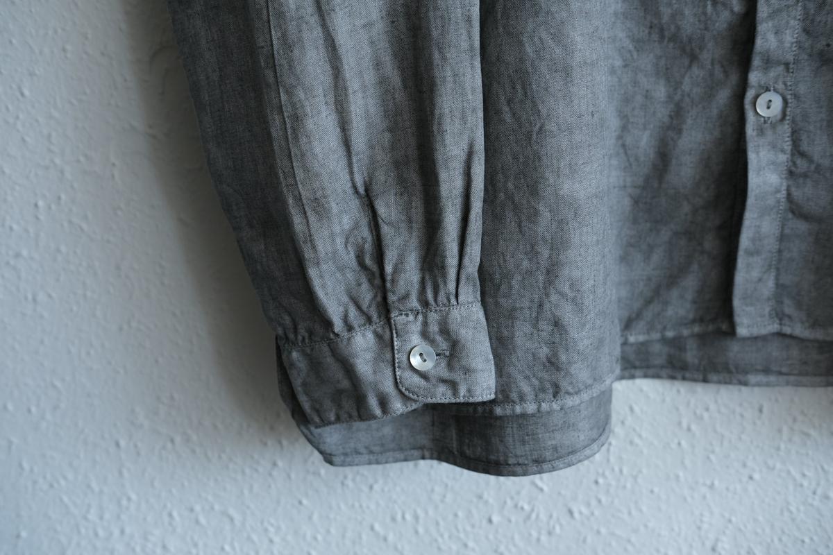 MITTAN / 大麻シャツ 松煙 SH-132B / unisex