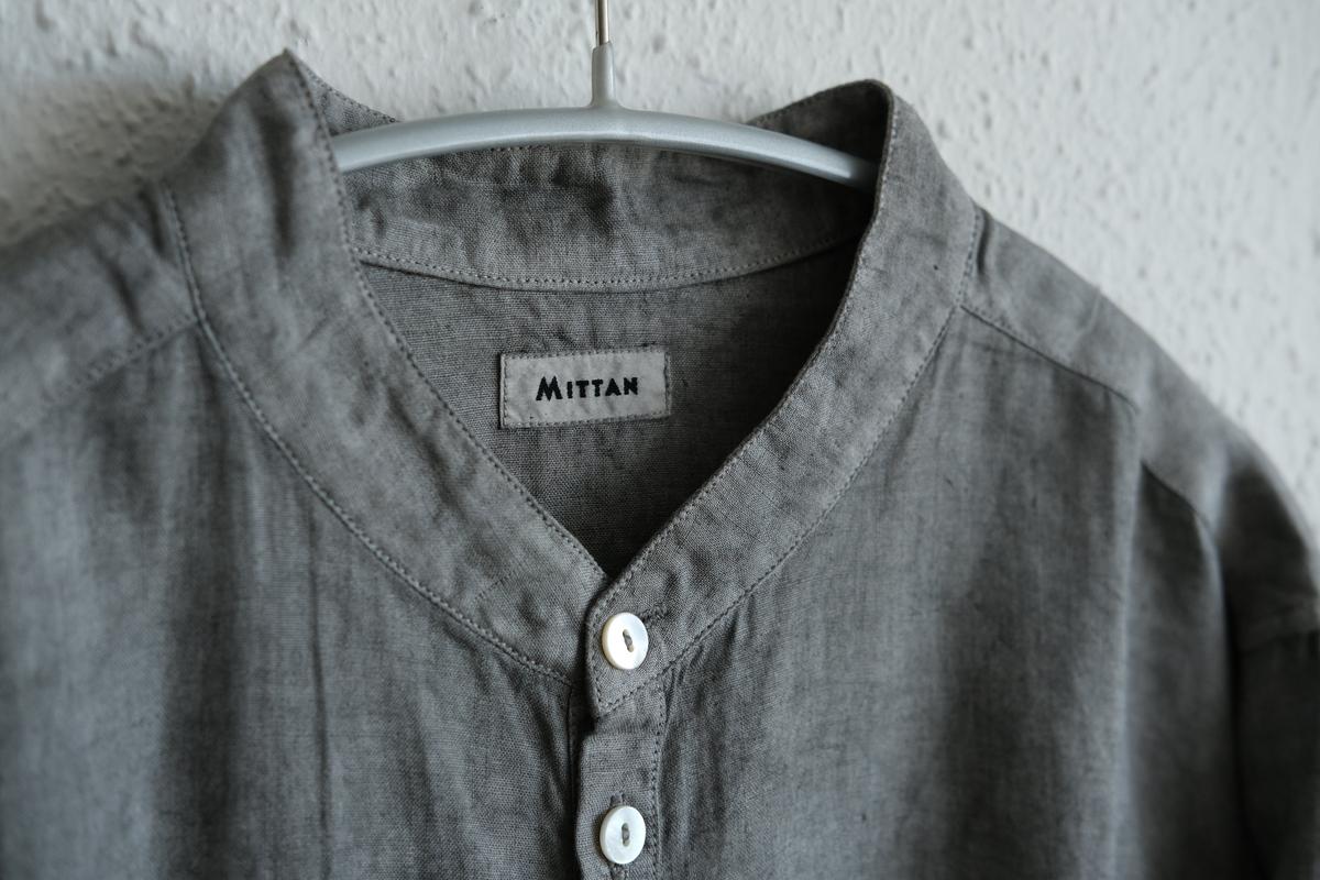 MITTAN / 大麻シャツ 松煙 SH-132B / unisex