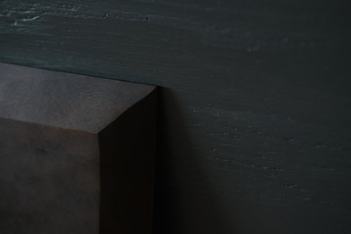 徒爾 角小皿4寸 サクラ・鉄媒染蜜蝋