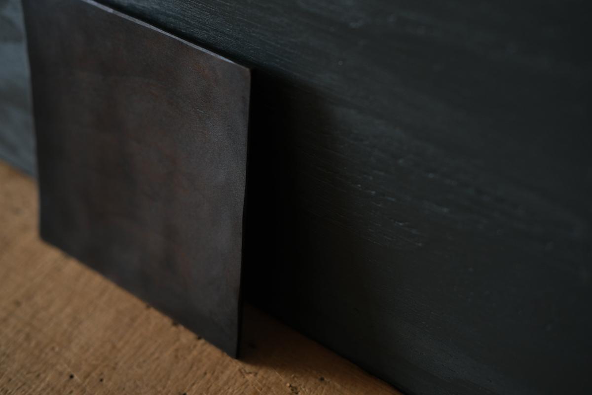 徒爾 角小皿4寸 サクラ・鉄媒染蜜蝋