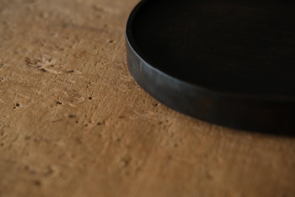 徒爾 丸皿5寸 サクラ・黒漆