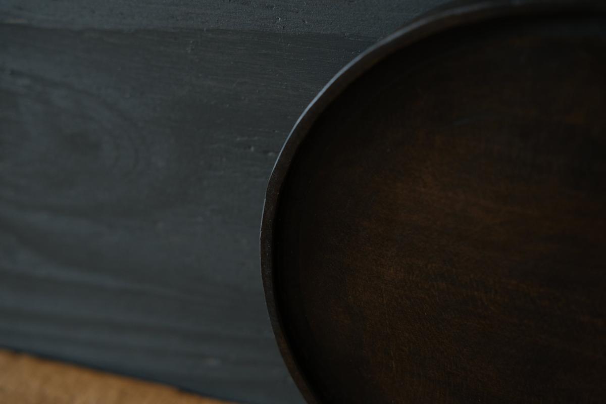 徒爾 丸皿5寸 サクラ・黒漆