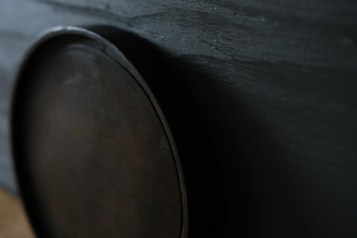 徒爾 丸皿5寸 サクラ・黒漆