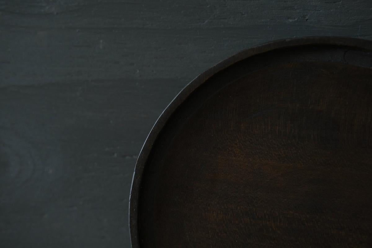 徒爾 丸皿5寸 サクラ・黒漆