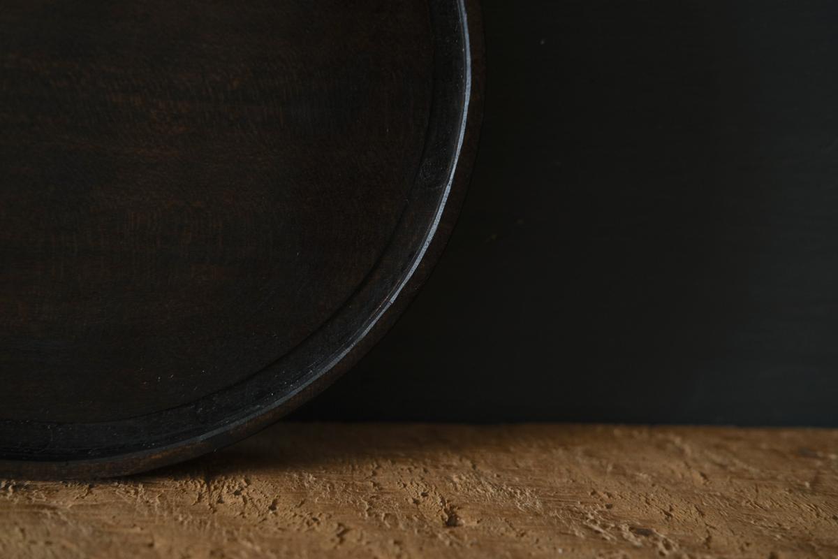 徒爾 丸皿5寸 サクラ・黒漆