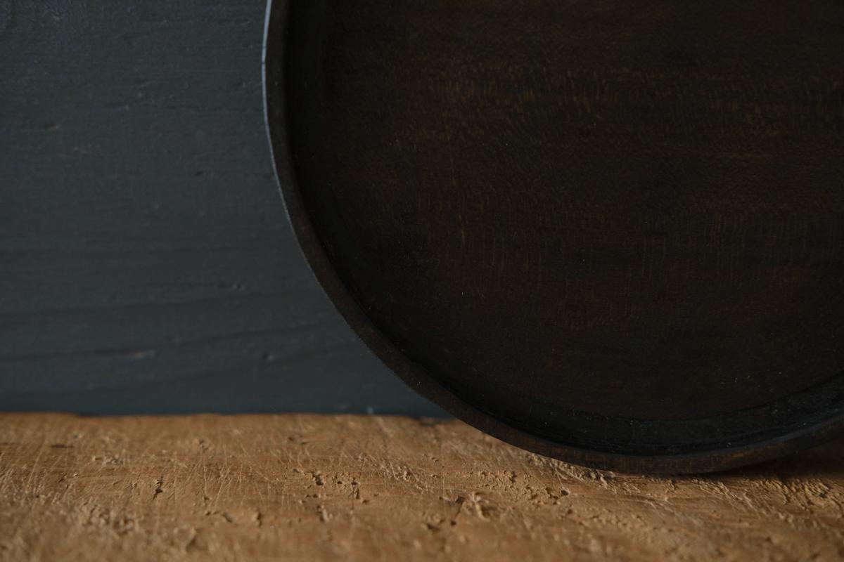 徒爾 丸皿5寸 サクラ・黒漆