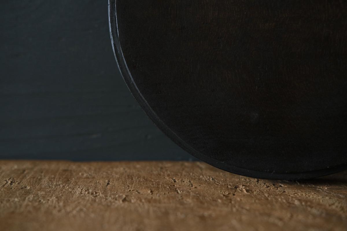 徒爾 丸皿5寸 サクラ・黒漆