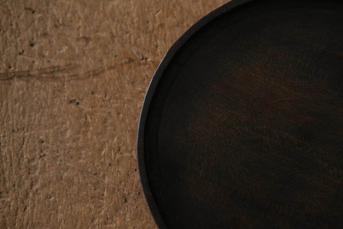 徒爾 丸皿5寸 サクラ・黒漆