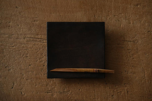 徒爾 角小皿4寸 サクラ・鉄媒染蜜蝋