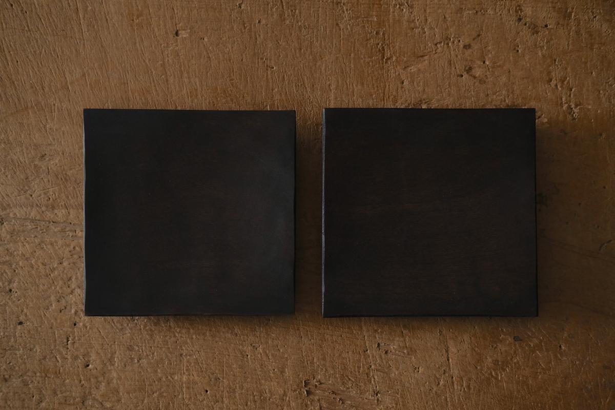 徒爾 角小皿4寸 サクラ・鉄媒染蜜蝋