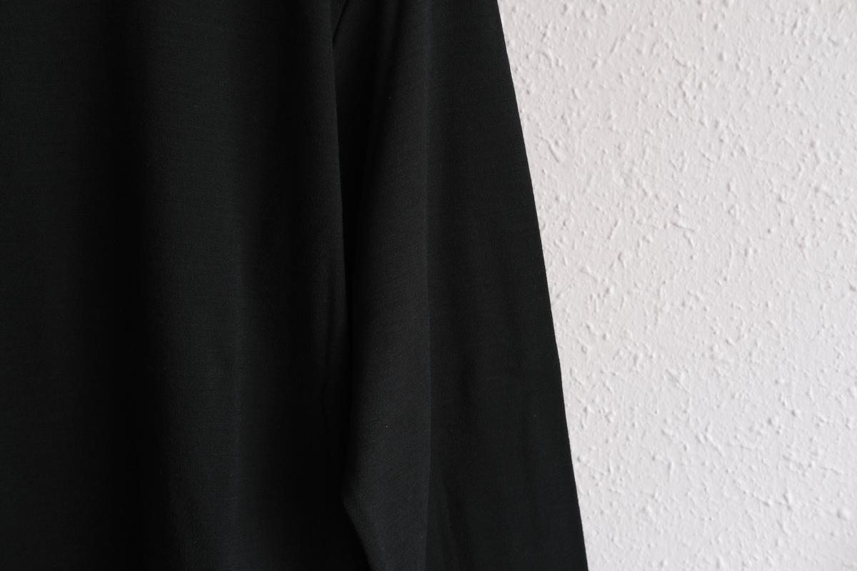 MITTAN / スーパー120’sウールスムース長袖 黒 T-35 / unisex