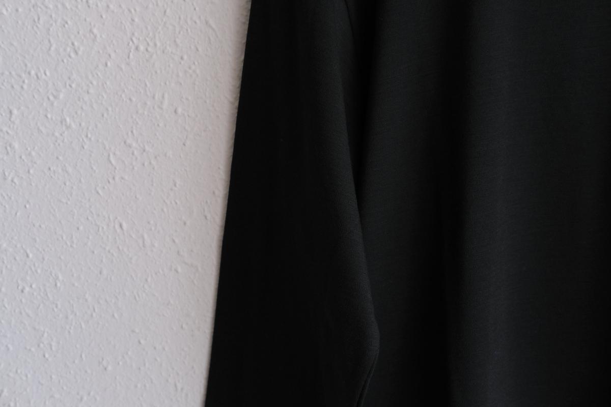 MITTAN / スーパー120’sウールスムース長袖 黒 T-35 / unisex