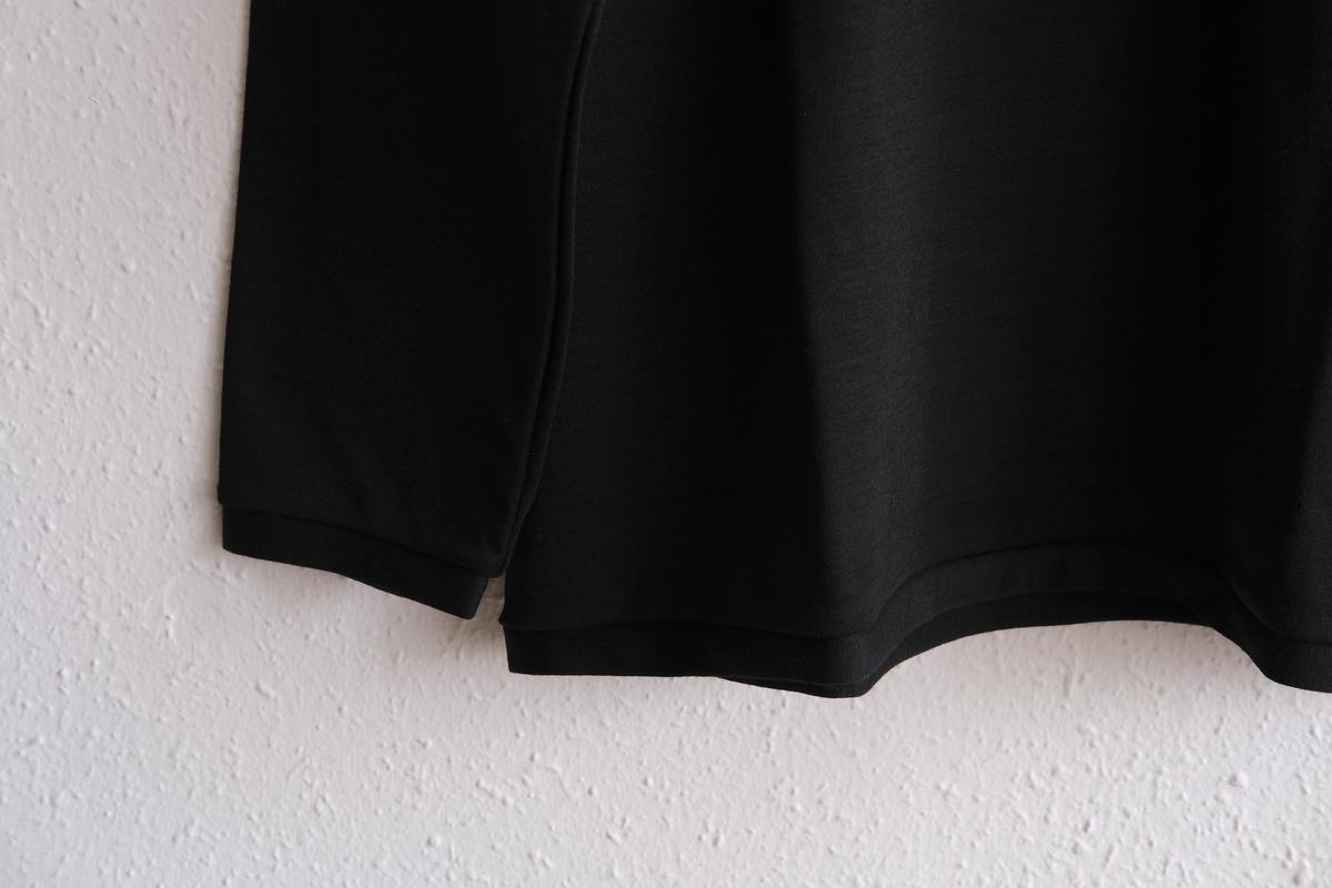 MITTAN / スーパー120’sウールスムース長袖 黒 T-35 / unisex